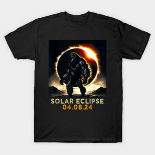 Solar Eclipse 2024 Bigfoot, April 8 2024, Astronomy, Celestial, Eclipse Lover, Eclipse Event 2024 T-Shirt